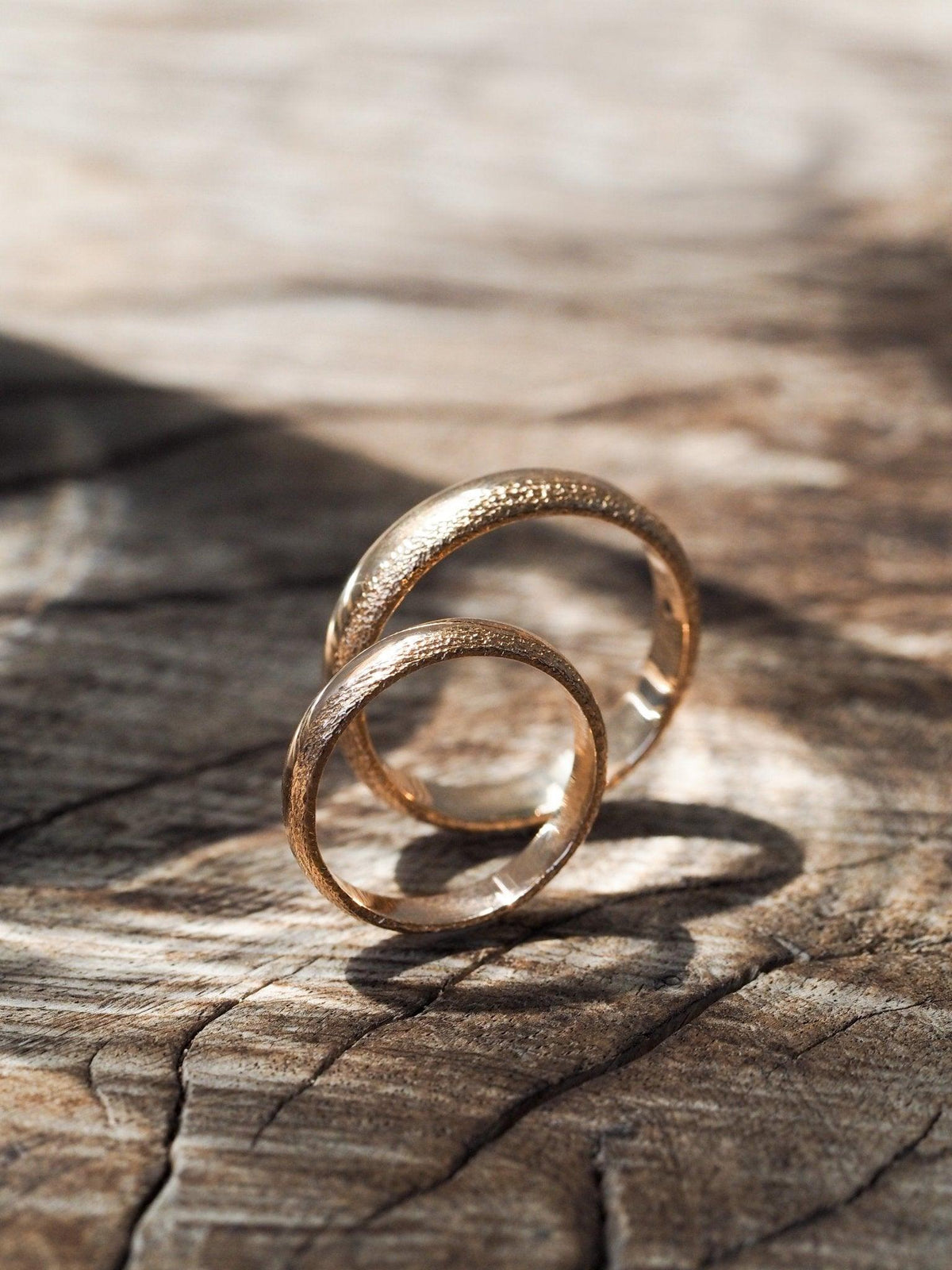 Wabi Sabi Wedding Band in Rose Gold - Gardens of the Sun | Ethical Jewelry