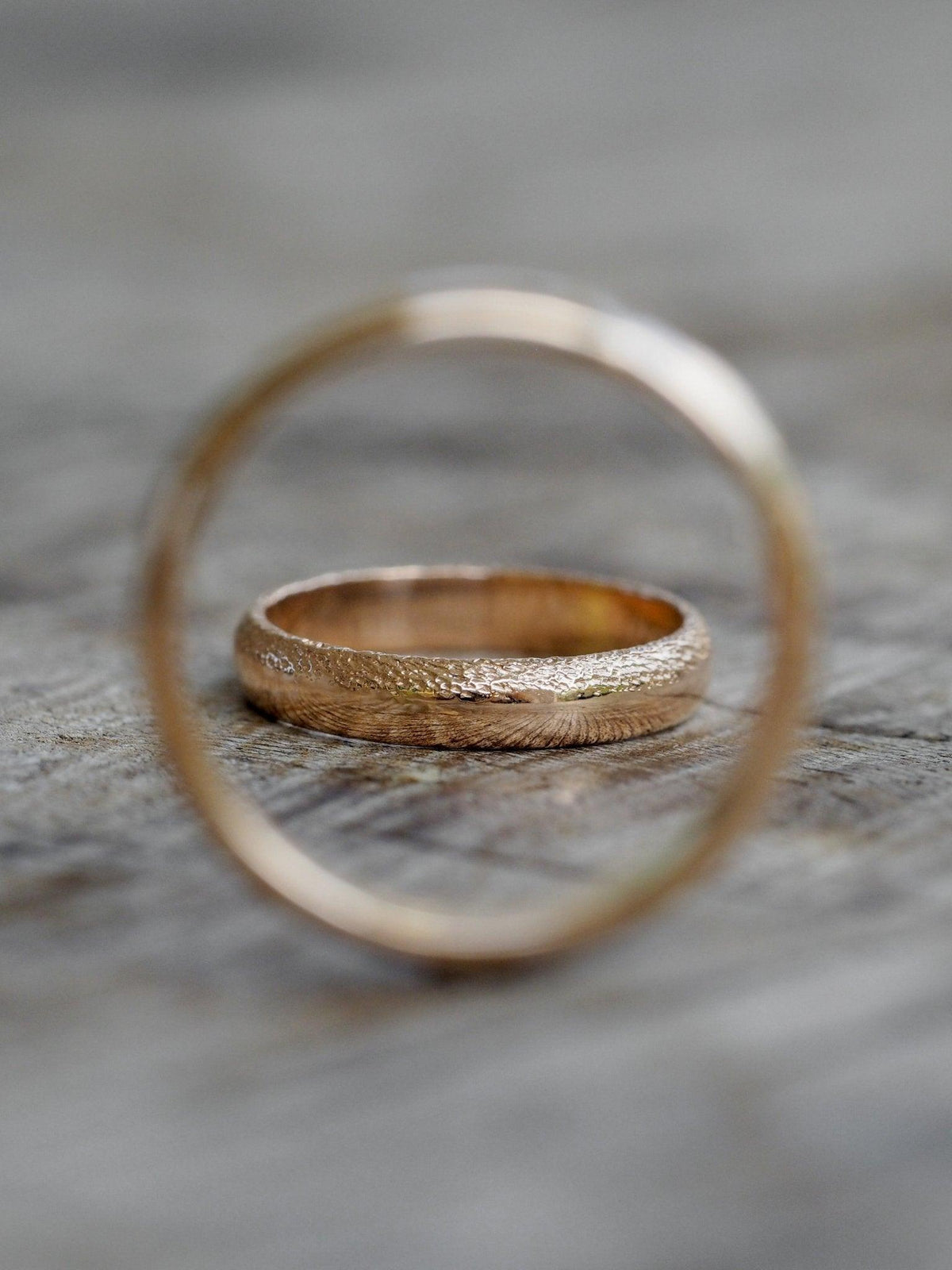 Wabi Sabi Wedding Band in Rose Gold - Gardens of the Sun | Ethical Jewelry