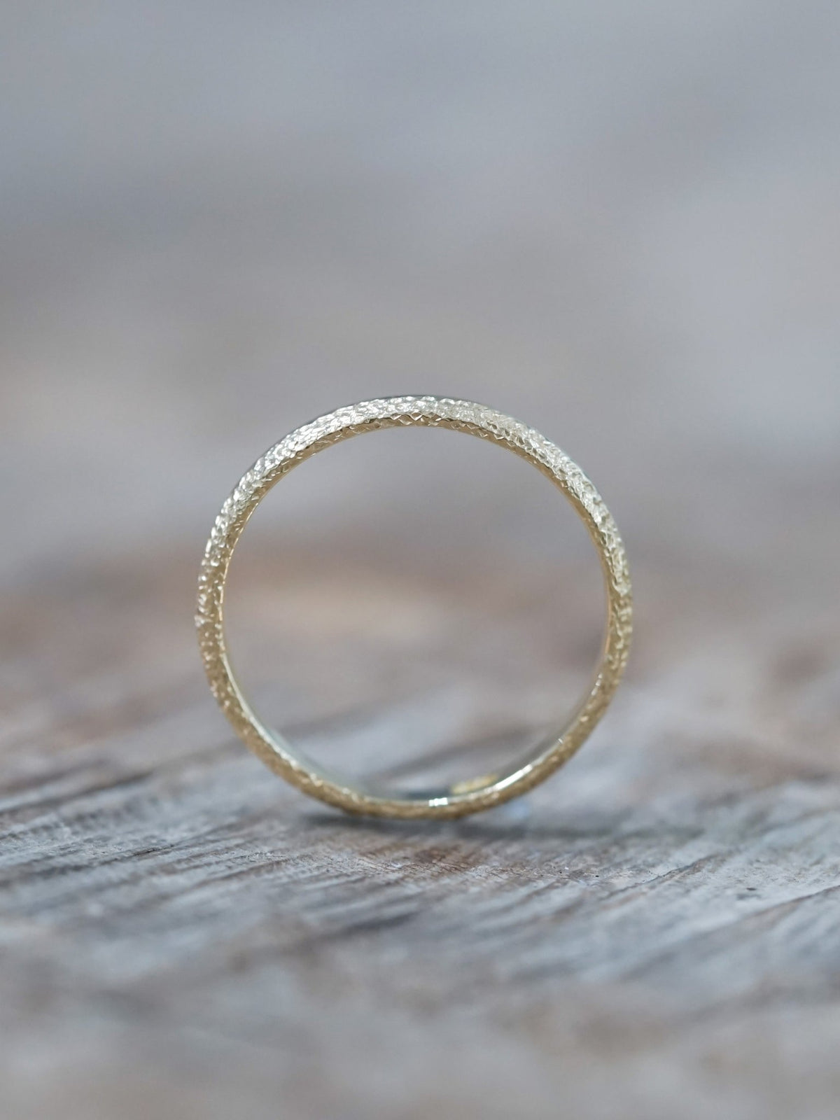 Wabi Sabi Wedding Band in Yellow Gold - Gardens of the Sun | Ethical Jewelry