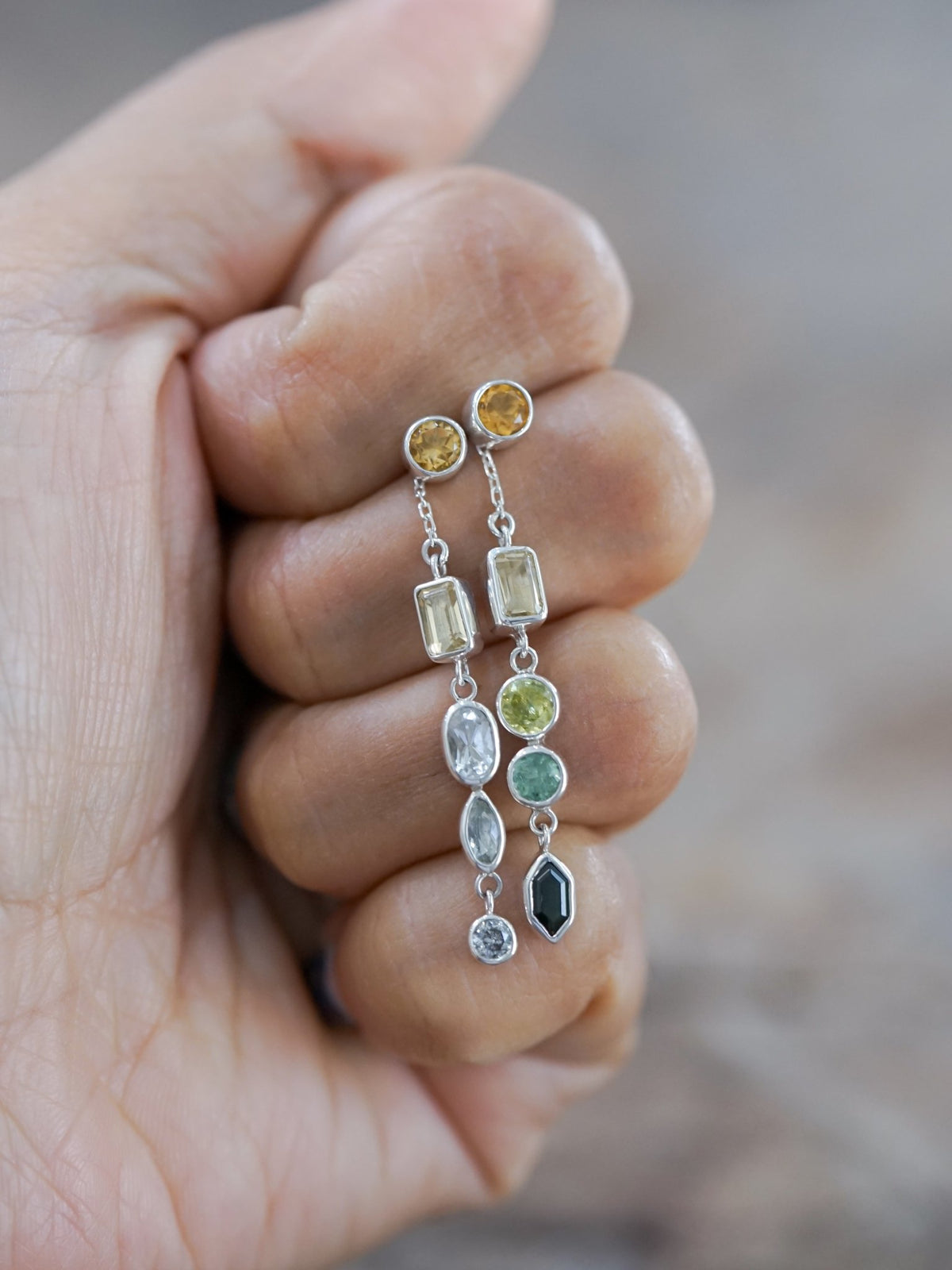 Yellow Gemstone Earrings - Gardens of the Sun | Ethical Jewelry