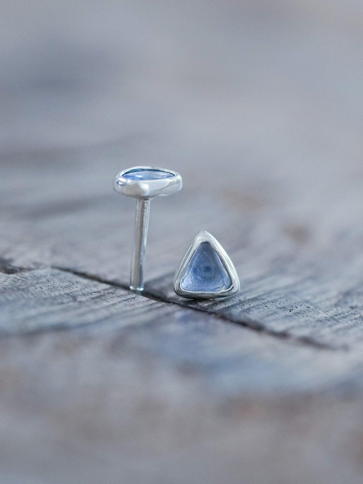 Yogo Sapphire Earrings - Gardens of the Sun | Ethical Jewelry