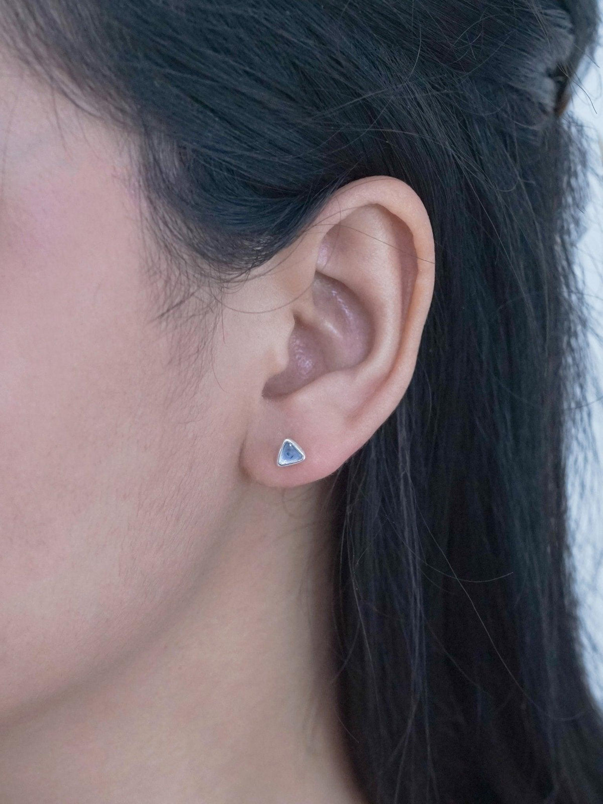 Yogo Sapphire Earrings - Gardens of the Sun | Ethical Jewelry