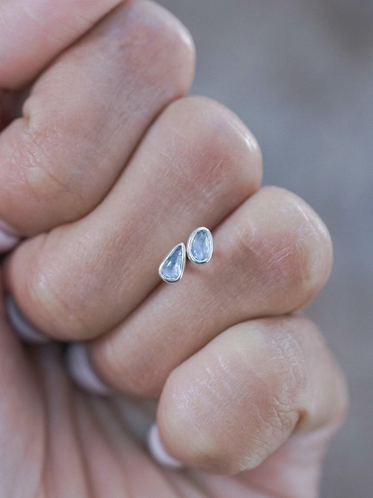 Yogo Sapphire Earrings - Gardens of the Sun | Ethical Jewelry