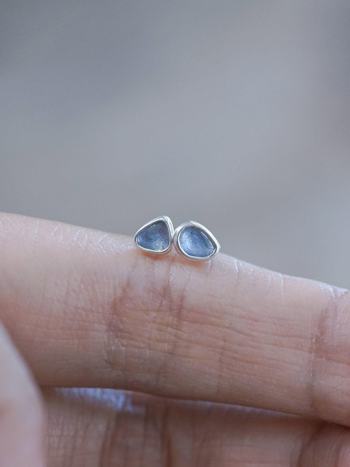Yogo Sapphire Earrings - Gardens of the Sun | Ethical Jewelry