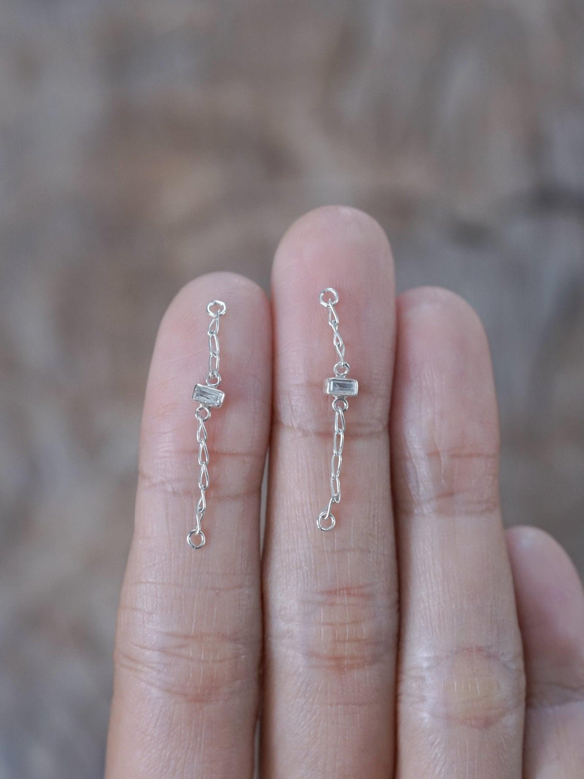 Zircon Ear Chains - Gardens of the Sun | Ethical Jewelry