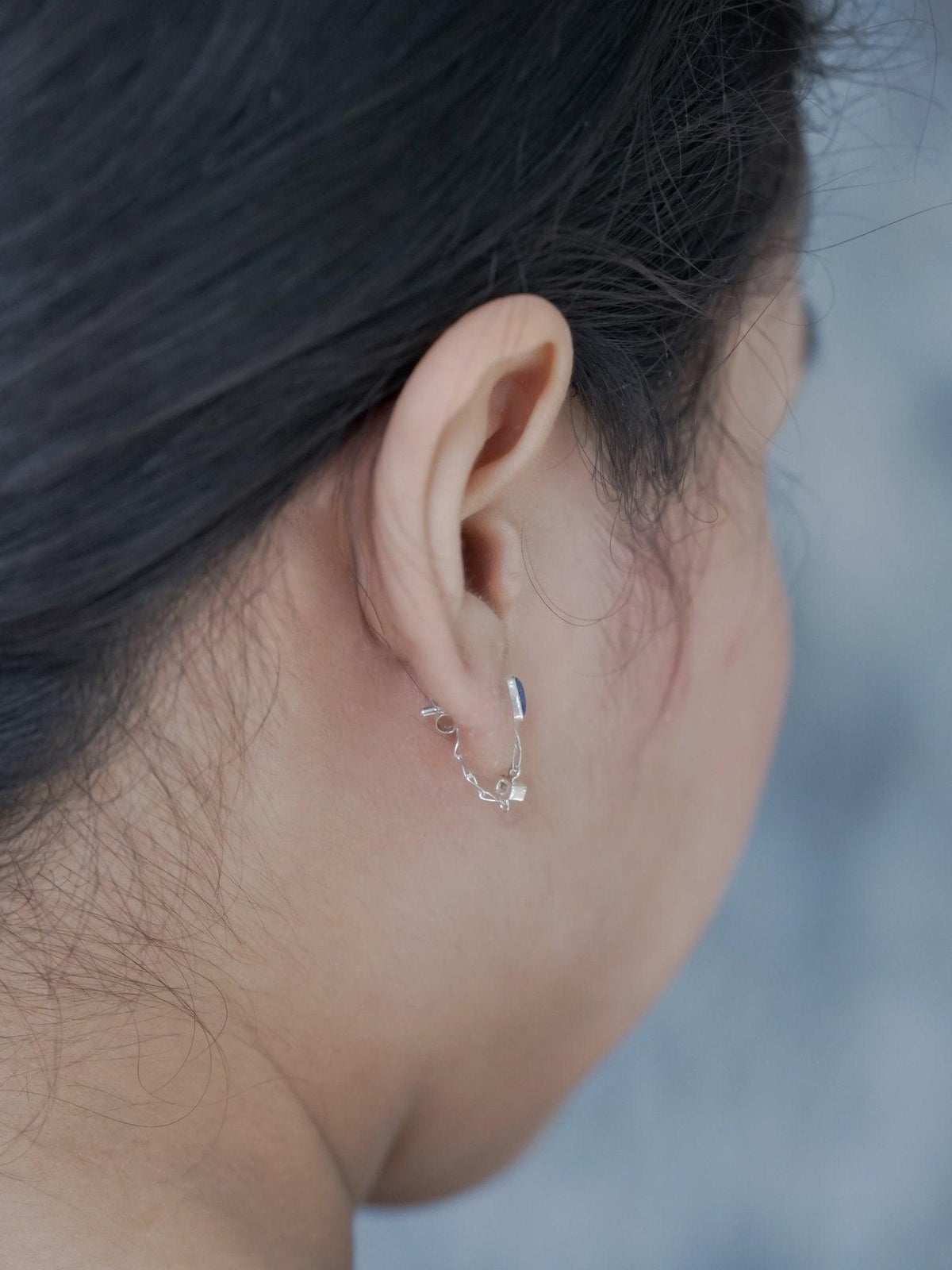 Zircon Ear Chains - Gardens of the Sun | Ethical Jewelry