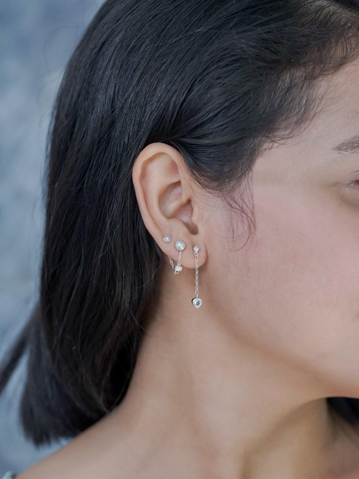 Zircon Ear Chains - Gardens of the Sun | Ethical Jewelry