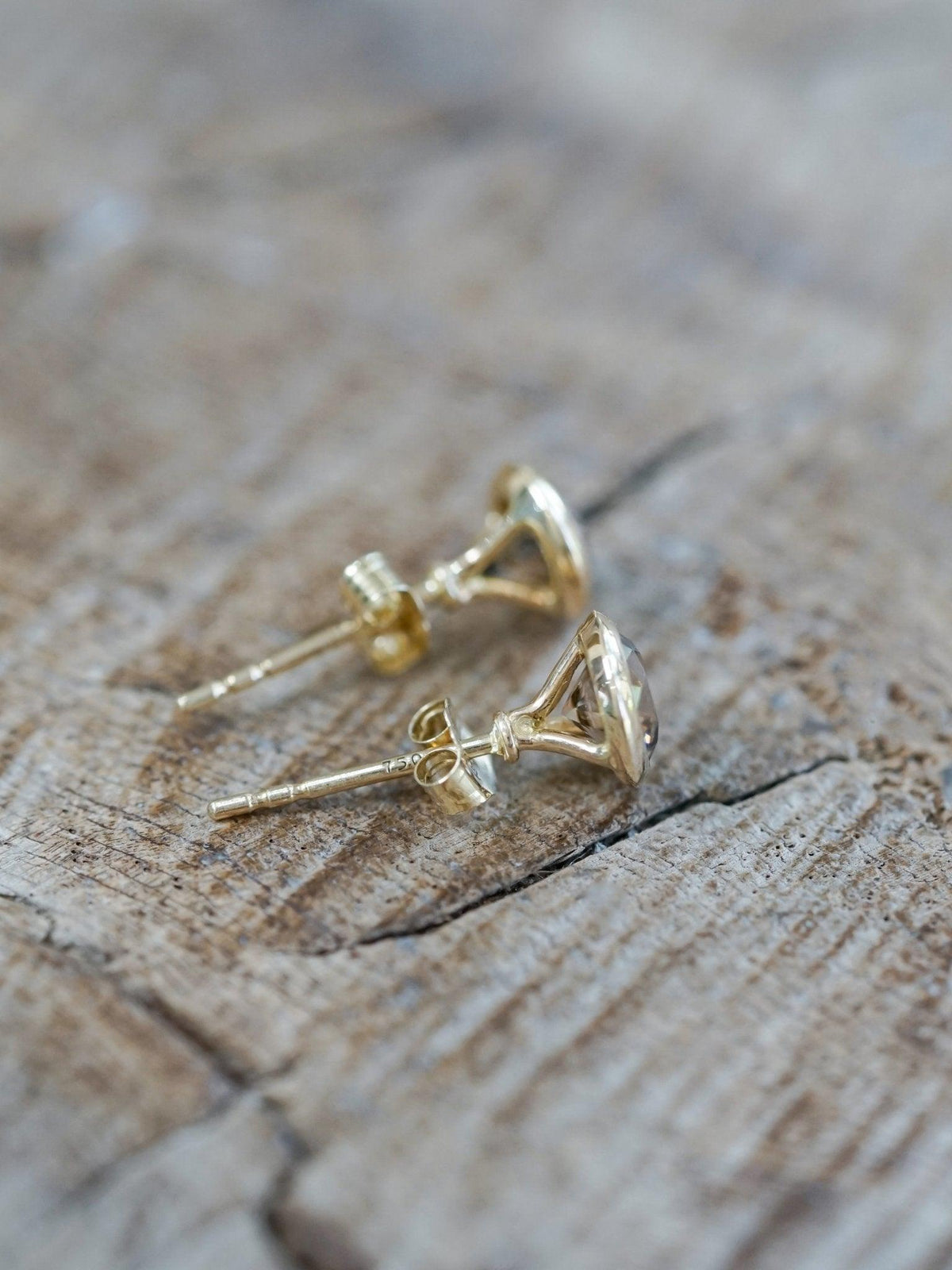 Zircon Earrings in Ethical Gold - Gardens of the Sun | Ethical Jewelry