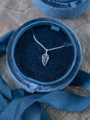 Zircon Leaf Necklace - Gardens of the Sun | Ethical Jewelry